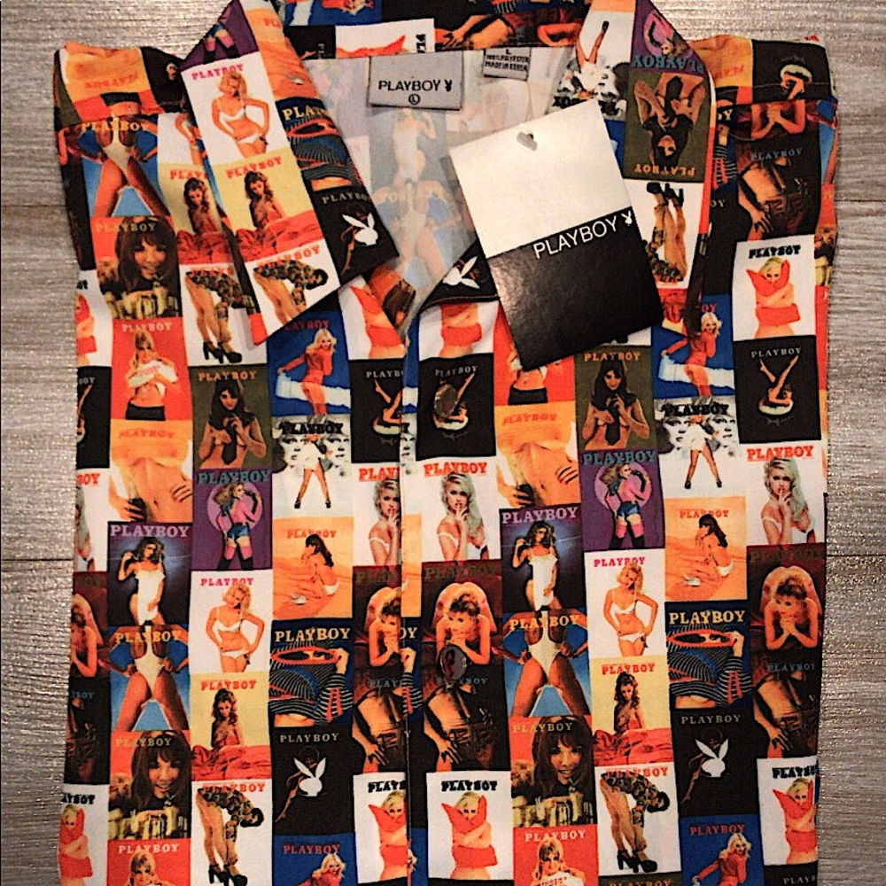 Playboy cover button up shirt